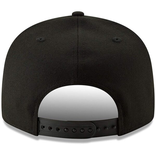 Men's New Era Black Minnesota Vikings Black On Black 9FIFTY Adjustable Hat - Image 9