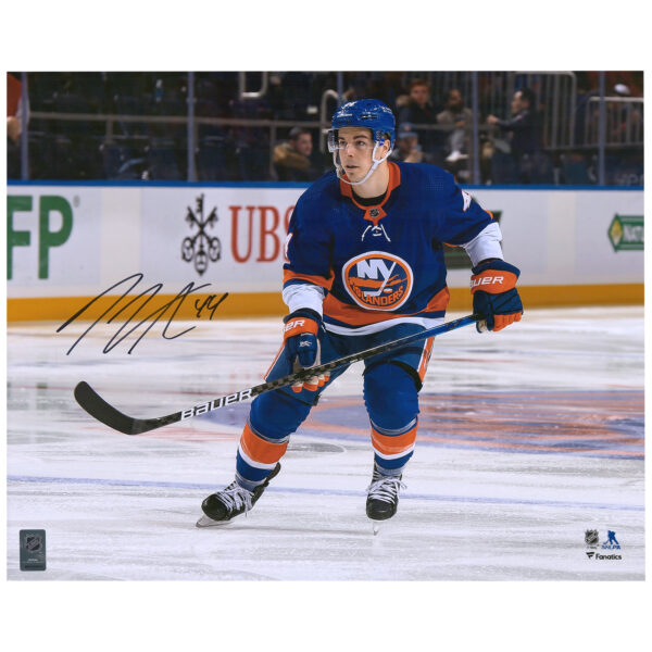 Jean-Gabriel Pageau New York Islanders Autographed 16" x 20" Blue Jersey Skating Photograph