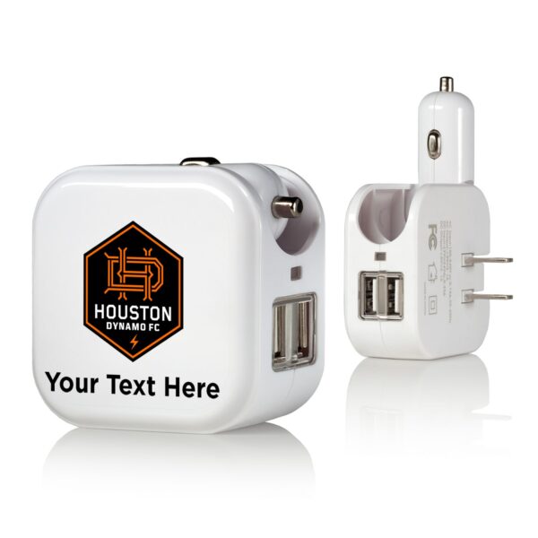 Houston Dynamo FC Personalized 2-In-1 USB Charger