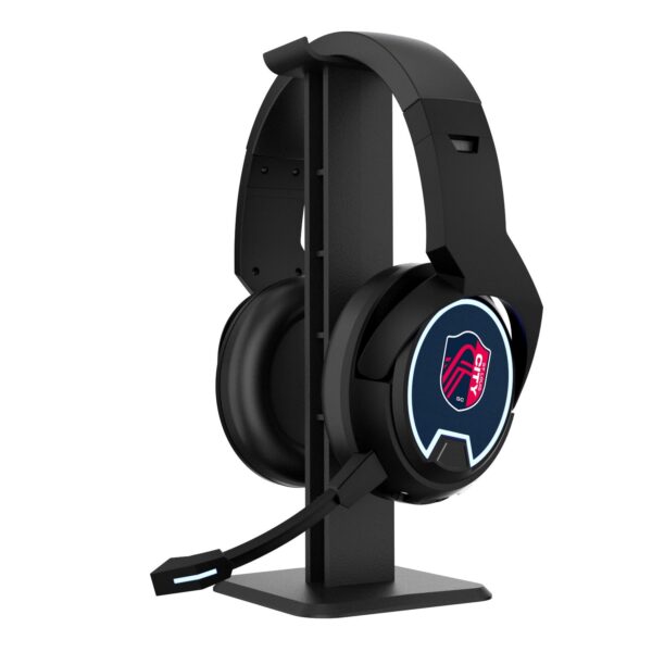 St. Louis City SC Stripe Wireless Gaming Bluetooth Headphones & Stand