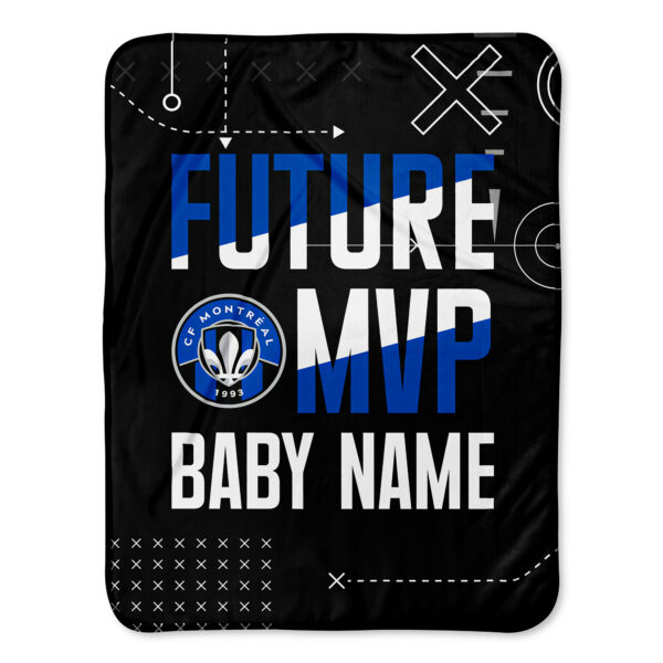 Chad & Jake CF Montreal Future MVP 30" x 40" Personalized Baby Blanket