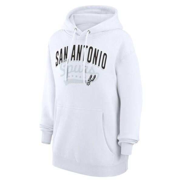 Women's G-III 4Her by Carl Banks  White San Antonio Spurs Filigree Logo Pullover Hoodie - Image 6
