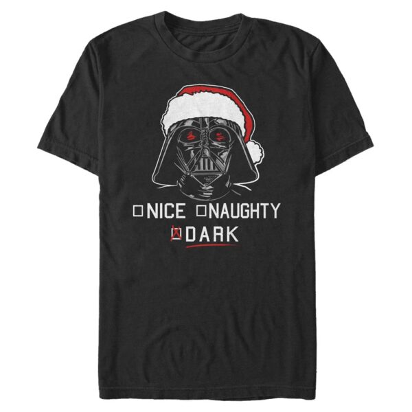 Men's Mad Engine Darth Vader Black Star Wars Dark List Graphic T-Shirt