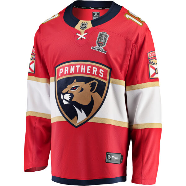 Men's Fanatics Matthew Tkachuk Red Florida Panthers Home 2024 Stanley Cup Champions Breakaway Player Jersey - Image 6