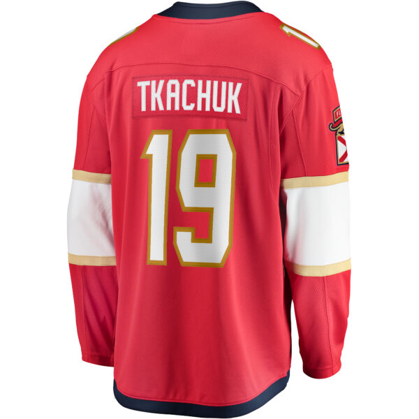 Men's Fanatics Matthew Tkachuk Red Florida Panthers Home 2024 Stanley Cup Champions Breakaway Player Jersey - Image 7