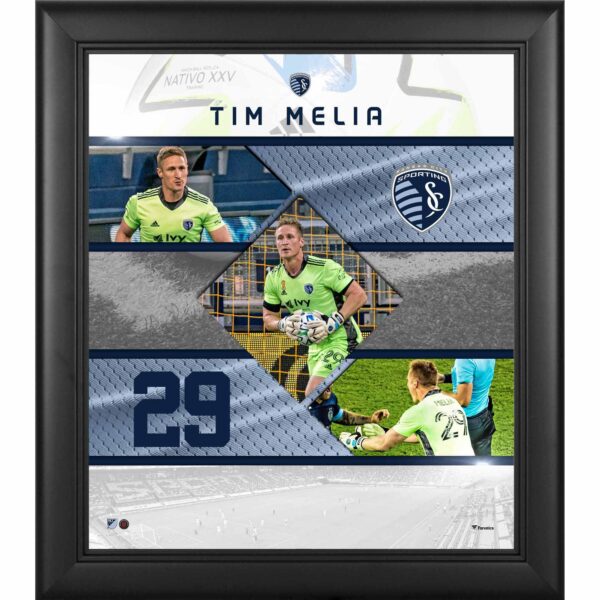 Tim Melia Sporting Kansas City Framed 15" x 17" Stitched Stars Collage