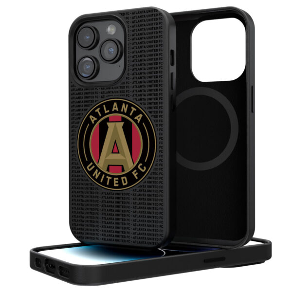 Atlanta United FC Text Backdrop iPhone Magnetic Bump Case