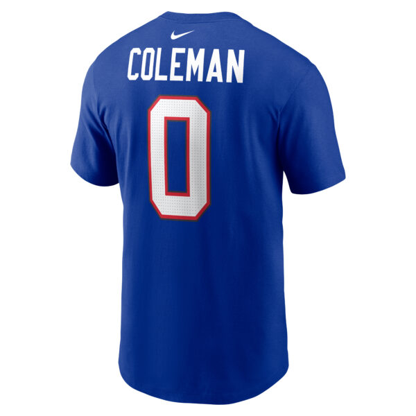 Men's Nike Keon Coleman Royal Buffalo Bills 2024 NFL Draft Name & Number T-Shirt - Image 7