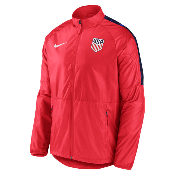 Youth Nike Red USMNT Academy All-Weather Raglan Full-Zip Jacket - Image 6