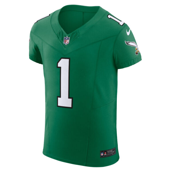 Men's Nike Jalen Hurts Kelly Green Philadelphia Eagles 2nd Alternate Vapor F.U.S.E. Elite Jersey - Image 6