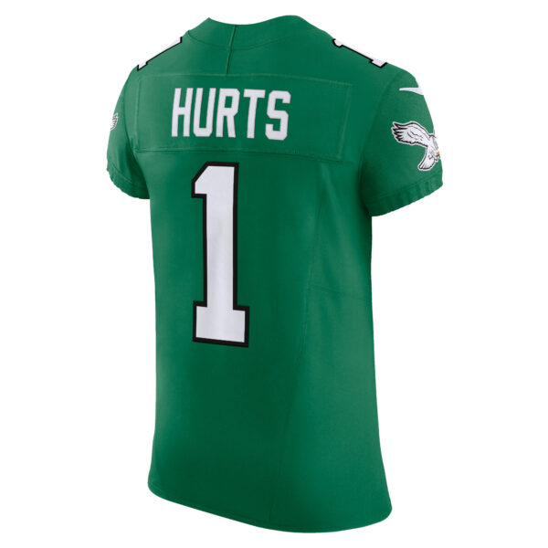 Men's Nike Jalen Hurts Kelly Green Philadelphia Eagles 2nd Alternate Vapor F.U.S.E. Elite Jersey - Image 7