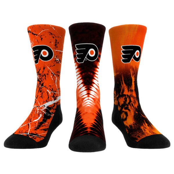 Youth Rock Em Socks Philadelphia Flyers Three-Pack Crew Socks Set