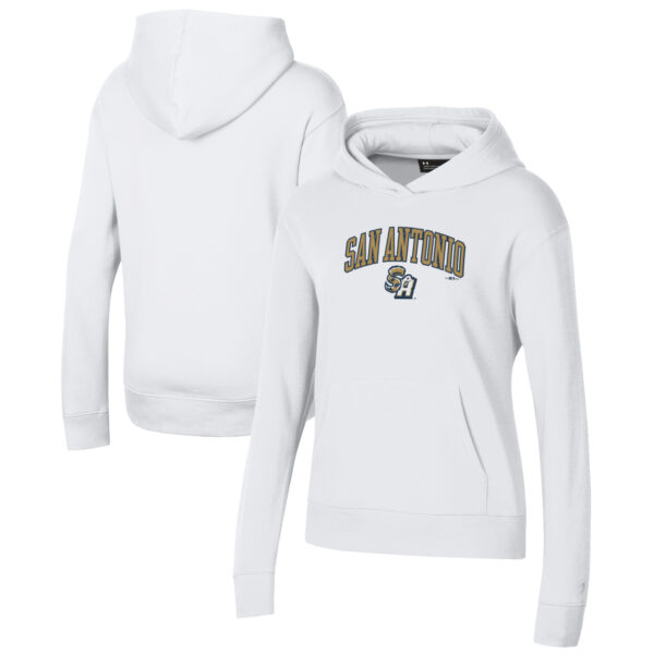 Women's Under Armour White San Antonio Missions All Day Pullover Hoodie