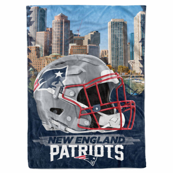 New England Patriots 66" x 90" City Sketch Blanket - Image 4