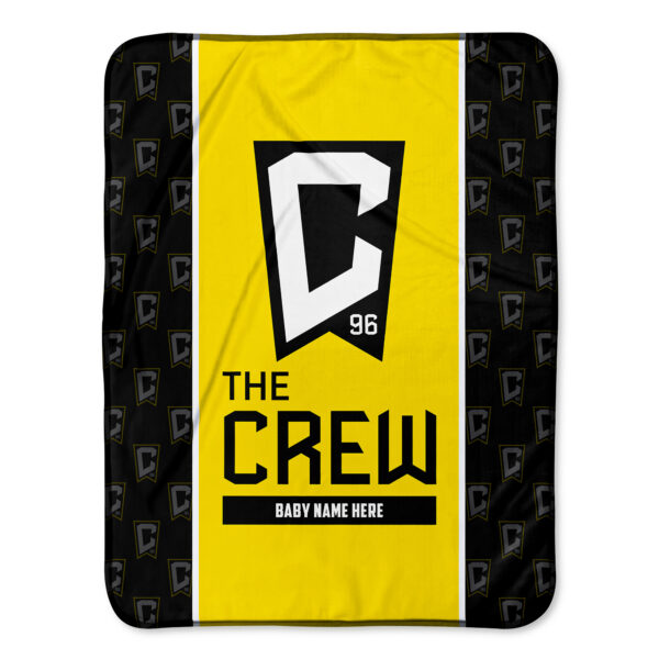 Chad & Jake Columbus Crew Icon 30" x 40" Personalized Baby Blanket