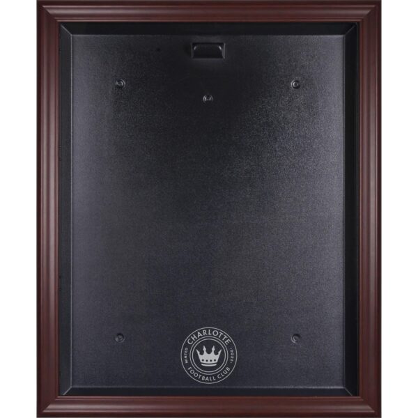 Charlotte FC Mahogany Framed Team Logo Jersey Display Case