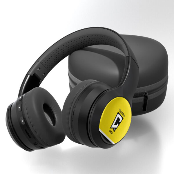 Columbus Crew Striped Logo Wireless Bluetooth Headphones & Case