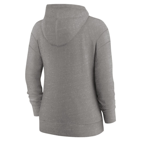 Men's Champion Heather Gray Virginia Cavaliers Stack Logo Lacrosse Powerblend Pullover Hoodie - Image 4