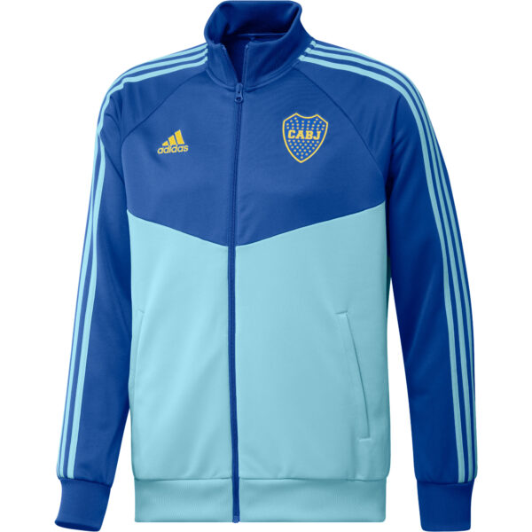 Men's adidas Blue Boca Juniors DNA Raglan Full-Zip Track Jacket - Image 6