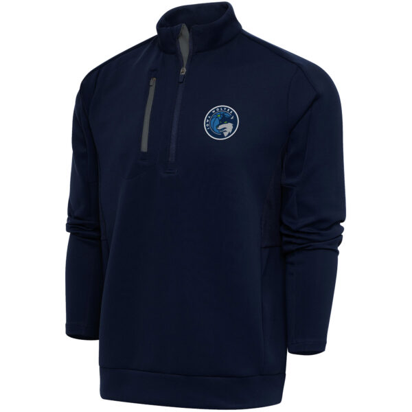 Men's Antigua  Navy Iowa Wolves Generation Quarter-Zip Pullover Top