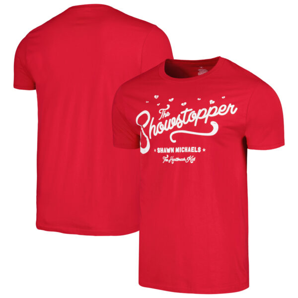 Men's Ripple Junction Red Shawn Michaels Showstopper Hearts T-Shirt
