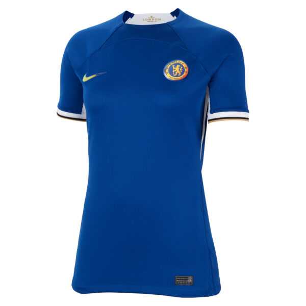 Women's Nike  Blue Chelsea 2023/24 Home Stadium Replica Custom Jersey - Image 6
