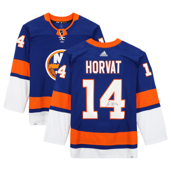 Bo Horvat New York Islanders Autographed Blue adidas Authentic Jersey - Image 6