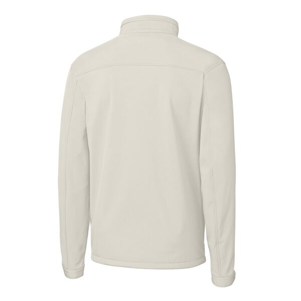 Men's Cutter & Buck  Gray Frisco RoughRiders  Clique Telemark Eco Stretch Softshell Full-Zip Jacket - Image 7