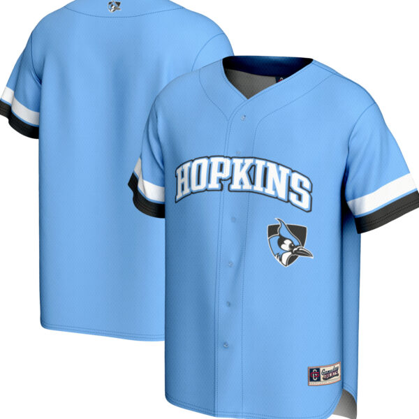 Youth  GameDay Greats Light Blue Johns Hopkins Blue Jays Spirit Baseball Jersey