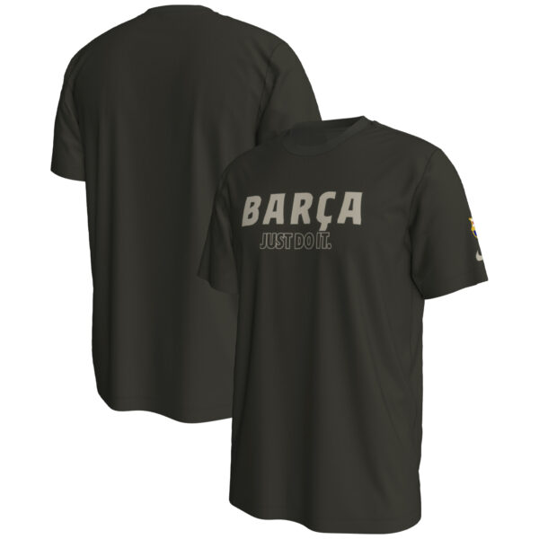 Men's Nike Olive Barcelona Just Do It T-Shirt - Image 5