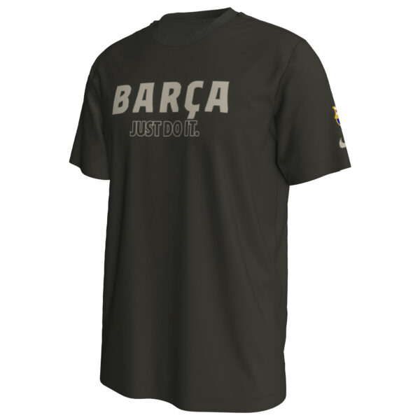 Men's Nike Olive Barcelona Just Do It T-Shirt - Image 6