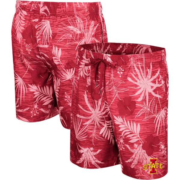Men's Colosseum Cardinal Iowa State Cyclones What Else is New Swim Shorts - Image 2