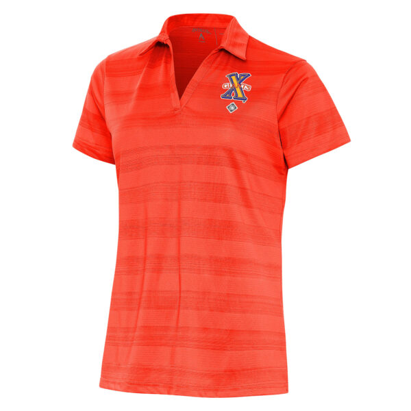 Women's Antigua Orange Cuban Giants Compass Polo