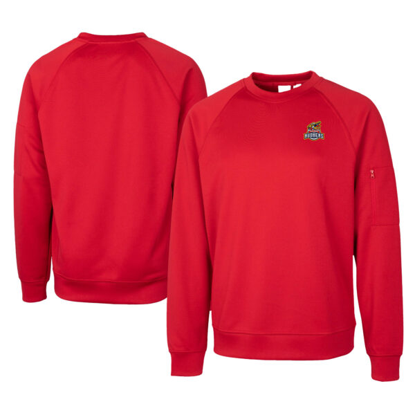 Unisex Cutter & Buck Red Toledo Mud Hens Clique Lift Eco Performance Sweatshirt - Image 5