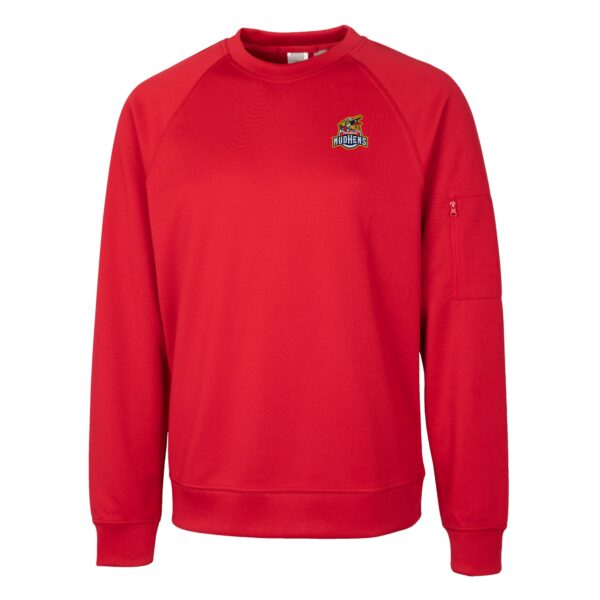 Unisex Cutter & Buck Red Toledo Mud Hens Clique Lift Eco Performance Sweatshirt - Image 6