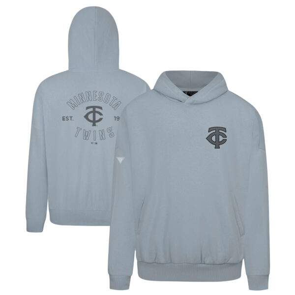 Men's Levelwear Gray Minnesota Twins Contact Nightfall Pullover Hoodie