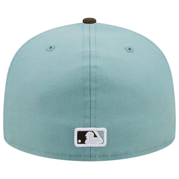Men's New Era Light Blue/Brown New York Yankees  1999 World Series Beach Kiss 59FIFTY Fitted Hat - Image 13