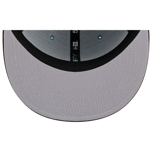 Men's New Era Light Blue/Brown New York Yankees  1999 World Series Beach Kiss 59FIFTY Fitted Hat - Image 14