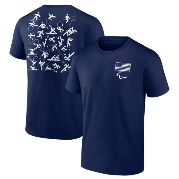 Men's Navy Team USA Paralympic Pictogram T-Shirt