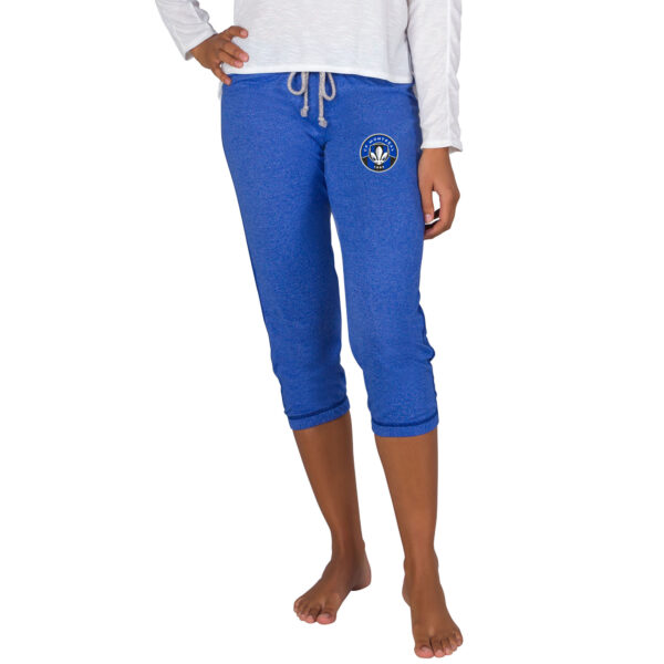 Women's Concepts Sport Blue CF Montreal Quest Knit Capri Pants