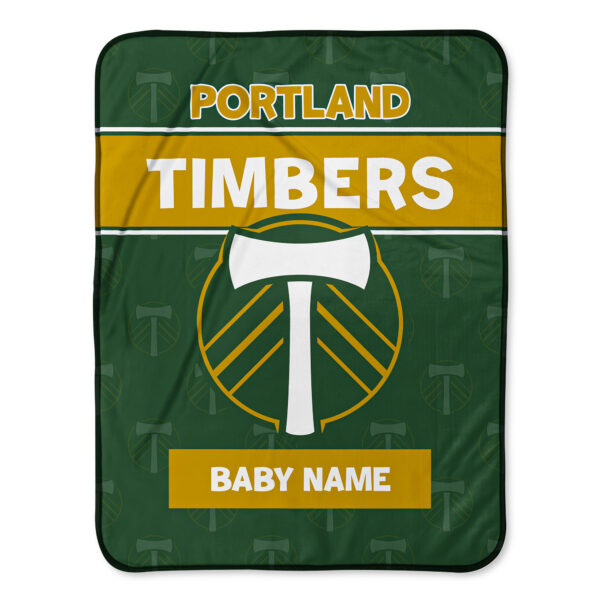 Chad & Jake Portland Timbers Emblem 30" x 40" Personalized Baby Blanket