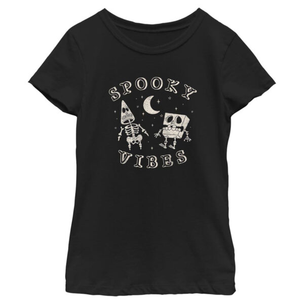Girls Youth Mad Engine  Black SpongeBob SquarePants T-Shirt