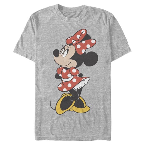 Men's Mad Engine Minnie Mouse Heather Gray Mickey & Friends Traditional Graphic T-Shirt