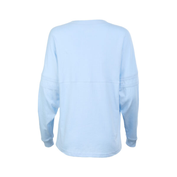 Women's Light Blue Corpus Christi Hooks Retro Jersey Long Sleeve Pom Pom T-Shirt - Image 7