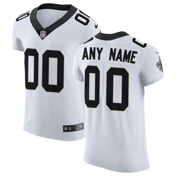 Men's Nike White New Orleans Saints Vapor Untouchable Elite Custom Jersey - Image 2