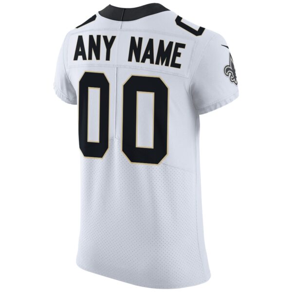 Men's Nike White New Orleans Saints Vapor Untouchable Elite Custom Jersey - Image 7