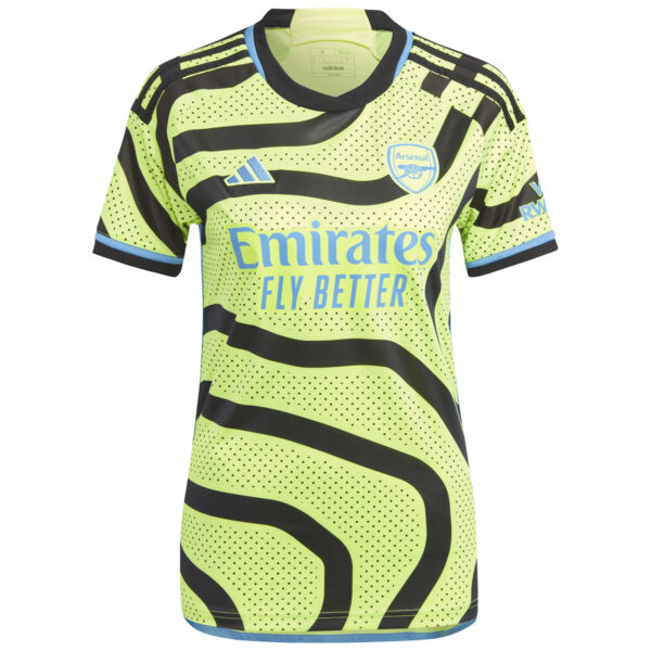 Women's adidas Declan Rice Yellow Arsenal 2023/24 Away Replica Player Jersey - Image 7