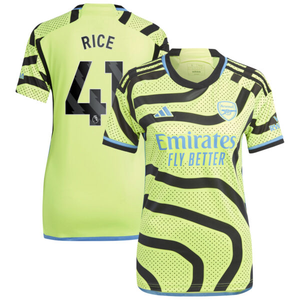 Women's adidas Declan Rice Yellow Arsenal 2023/24 Away Replica Player Jersey