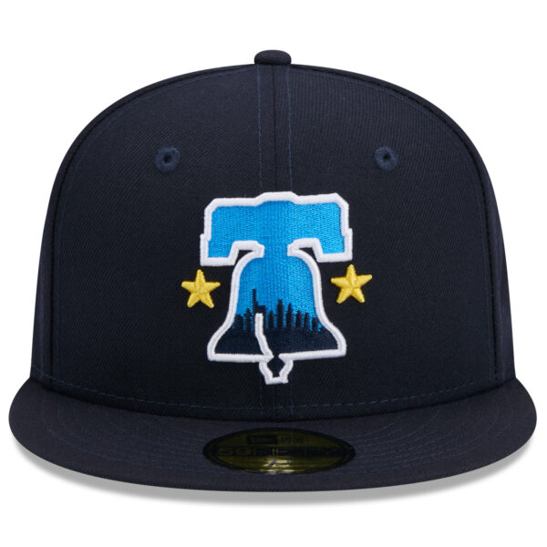 Men's New Era  Navy Philadelphia Phillies 2024 City Connect 59FIFTY Fitted Hat - Image 8
