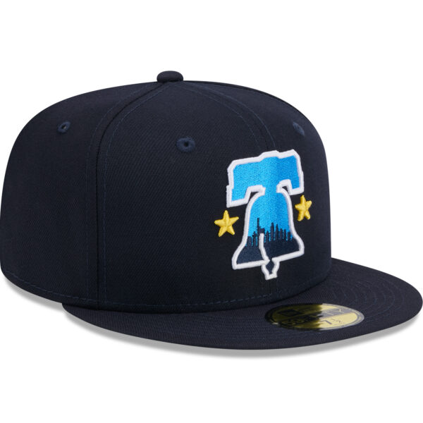 Men's New Era  Navy Philadelphia Phillies 2024 City Connect 59FIFTY Fitted Hat - Image 9